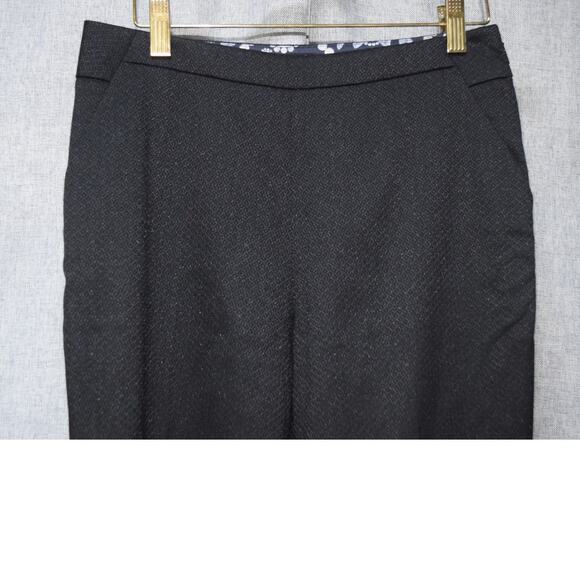 Ted Baker Black Textured Slim Fit Pants Women’s Size 1 (US 4) - Picture 2 of 3